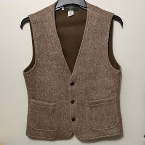 Orvis Vintage Tan Wool Vest
